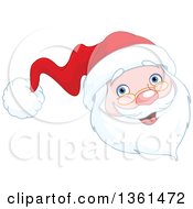 Poster, Art Print Of Jolly Christmas Santa Face