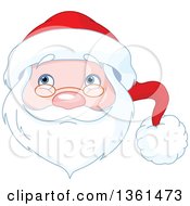 Poster, Art Print Of Jolly Christmas Santa Face