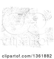 Clipart Of A Black And White Gritty Speckled Texture Royalty Free Vector Illustration