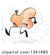 Clipart Of A Cartoon Runny Nose Character Royalty Free Vector Illustration