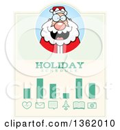 Poster, Art Print Of Santa Christmas Holiday Schedule Design