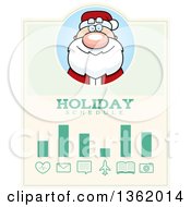 Poster, Art Print Of Santa Claus Christmas Holiday Schedule Design