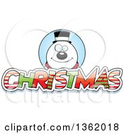 Poster, Art Print Of Snowman Over Patterned Christmas Text