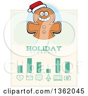 Poster, Art Print Of Gingerbread Cookie Christmas Holiday Schedule Design