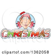 Poster, Art Print Of Female Elf Over Patterned Christmas Text