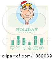 Poster, Art Print Of Male Christmas Elf Holiday Schedule Design