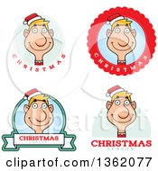 Poster, Art Print Of Male Christmas Elf Badges