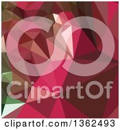 Clipart Of A Jazzberry Jam Purple Low Poly Abstract Geometric Background Royalty Free Vector Illustration