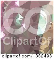 Poster, Art Print Of French Lilac Purple Low Poly Abstract Geometric Background