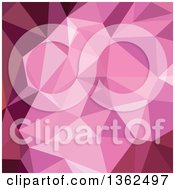 Poster, Art Print Of Fandango Purple Low Poly Abstract Geometric Background