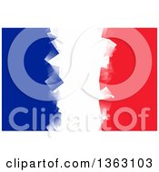Poster, Art Print Of Cubic French Flag Background