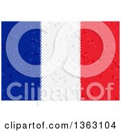 Clipart Of A Mosaic French Flag Background Royalty Free Illustration