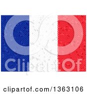 Poster, Art Print Of Mosaic French Flag Background