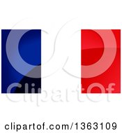 Clipart Of A Shiny French Flag Background Royalty Free Illustration by oboy