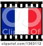 Poster, Art Print Of French Flag Film Frame