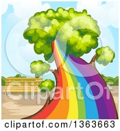 Poster, Art Print Of Tree With A Rainbow Trunk