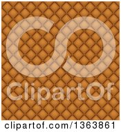 Poster, Art Print Of Seamless Background Of Tan Leather Upholstery