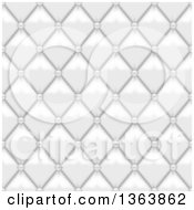 Seamless Background Of White Leather Upholstery