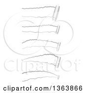 Clipart Of Ripped Paper Designs Royalty Free Vector Illustration
