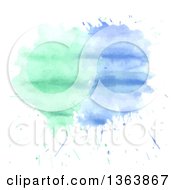 Clipart Of A Watercolor Paint Splatter Background Royalty Free Vector Illustration