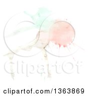 Clipart Of A Watercolor Paint Splatter Background Royalty Free Vector Illustration