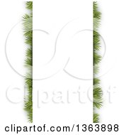 Poster, Art Print Of Christmas Background Of Fir Branches Under A Paper Panel