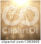 Clipart Of A Background Of Shining Lights Royalty Free Vector Illustration