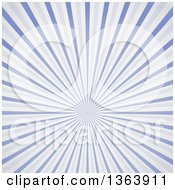 Poster, Art Print Of Background Of A Burst Of Vintage Blue Rays