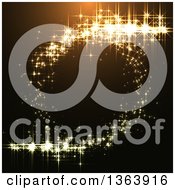 Poster, Art Print Of Background Of Sparkly Lights Making A Circle