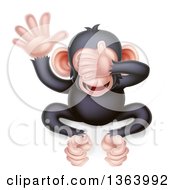 Poster, Art Print Of Cartoon Black And Tan See No Evil Wise Monkey Covering His Eyes