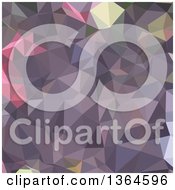 Poster, Art Print Of Cyber Grape Purple Low Poly Abstract Geometric Background