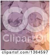 Clipart Of An Amethyst Blue Low Poly Abstract Geometric Background Royalty Free Vector Illustration