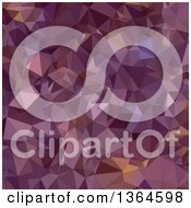 Poster, Art Print Of Antique Fuchsia Purple Low Poly Abstract Geometric Background