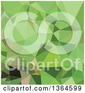 Poster, Art Print Of Dollar Bill Green Low Poly Abstract Geometric Background