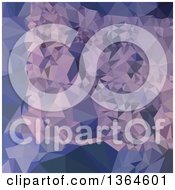 Poster, Art Print Of Cool Grey Blue Purple Low Poly Abstract Geometric Background
