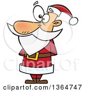 Poster, Art Print Of Christmas Santa Claus Standing In A Red Suit