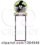 Poster, Art Print Of Black Witch Cat Bookmark