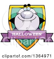Poster, Art Print Of Purple Halloween Vampire Halloween Celebration Shield