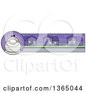 Clipart Of A Halloween Mummy Banner Or Border Royalty Free Vector Illustration