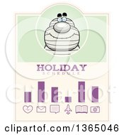 Clipart Of A Halloween Mummy Holiday Schedule Design Royalty Free Vector Illustration