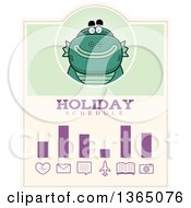 Clipart Of A Halloween Swamp Creature Holiday Schedule Design Royalty Free Vector Illustration