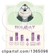 Clipart Of A Halloween Zombie Holiday Schedule Design Royalty Free Vector Illustration