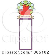 Poster, Art Print Of Red And Green Halloween Monster Bookmark