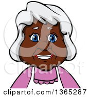 Poster, Art Print Of Cartoon Black Senior Woman