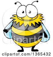 Poster, Art Print Of Cartoon Happy Bee