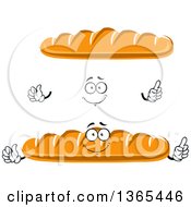 Clipart Of A Cartoon Face Hands And Bread Royalty Free Vector Illustration