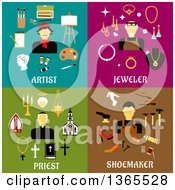 Poster, Art Print Of Artist Jeweler Priest And Shoemaker Designs