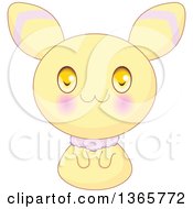 Poster, Art Print Of Cute Yellow Bunny Rabbit Creature