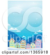 Poster, Art Print Of Winter Village In The Snow