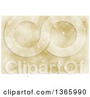 Clipart Of A Gold Snowflake Background Royalty Free Illustration